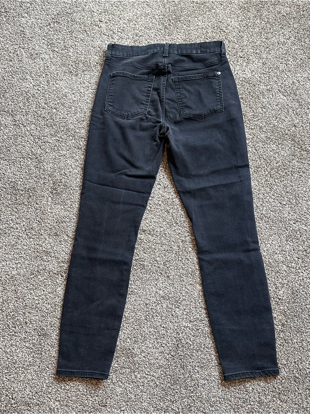 7 For All Mankind Black Skinny Jeans